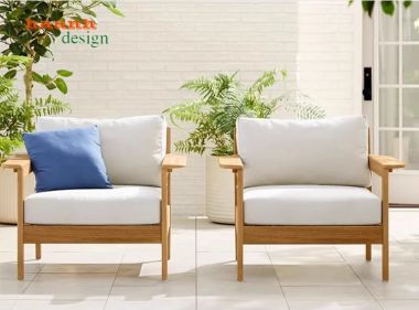 Sofa gỗ sân vườn ngoài trời dành cho không gian SNT 006
