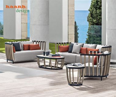 Bàn ghế sofa gỗ Teak Nam Mỹ ngoài trời SNT 004