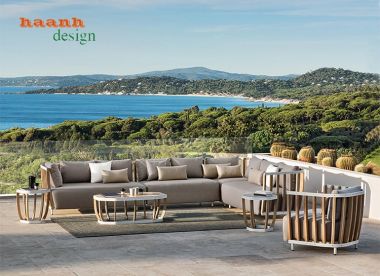 Bàn ghế sofa gỗ Teak Nam Mỹ ngoài trời SNT 004