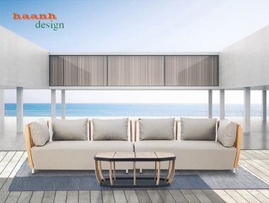 Bàn ghế sofa gỗ Teak Nam Mỹ ngoài trời SNT 004