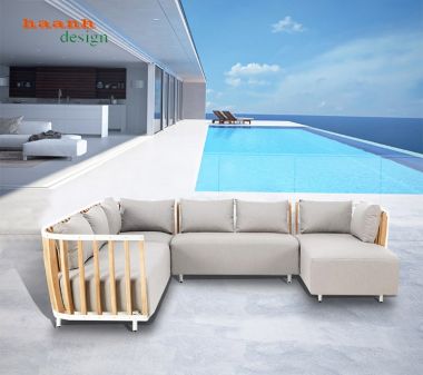 Bàn ghế sofa gỗ Teak Nam Mỹ ngoài trời SNT 004