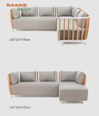 Bàn ghế sofa gỗ Teak Nam Mỹ ngoài trời SNT 004