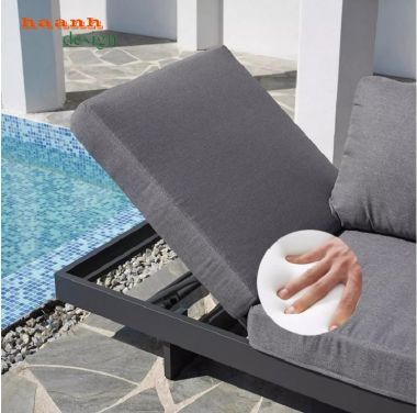 Khám phá mẫu sofa ngoài trời chân sắt gỗ Teak cao cấp-SNT 017