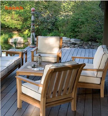 Sofa ngoài trời gỗ teak tự nhiên – Vẻ đẹp cho không gian-SNT 015