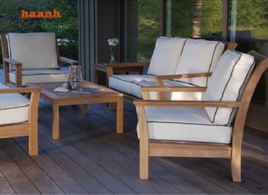 Sofa ngoài trời gỗ teak tự nhiên – Vẻ đẹp cho không gian-SNT 015