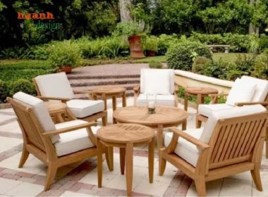 Sofa ngoài trời gỗ teak tự nhiên – Vẻ đẹp cho không gian-SNT 015