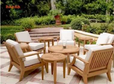 Sofa ngoài trời gỗ teak tự nhiên – Vẻ đẹp cho không gian-SNT 015