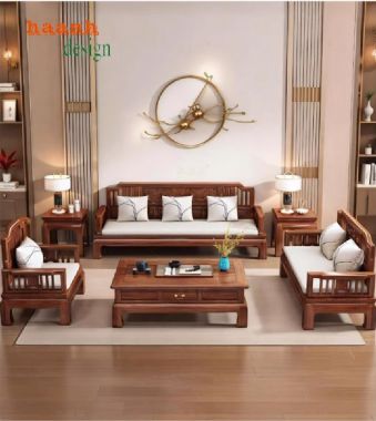 Bàn ghế phòng khách gỗ tự nhiên-Vẻ đẹp trường tồn-BGC 014