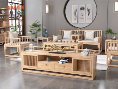 Sofa gỗ sồi Nga – Sang trọng, mộc mạc chuẩn phong cách Á Đông-BGC 015