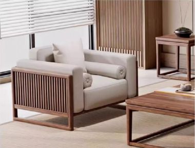 Bàn ghế gỗ óc chó phòng khách – Đẳng cấp cho không gian sống-SFH 017