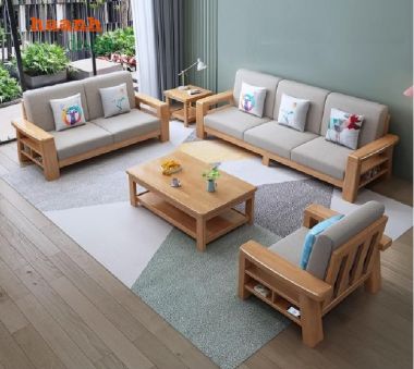 Bàn Ghế Sofa Gỗ Sồi Phòng Khách– Phong Cách Mộc Cho Nhà Việt-SFH 014