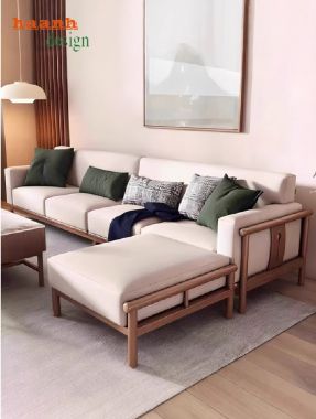 Bàn Ghế Sofa Gỗ Sồi Phòng Khách– Phong Cách Mộc Cho Nhà Việt-SFH 014