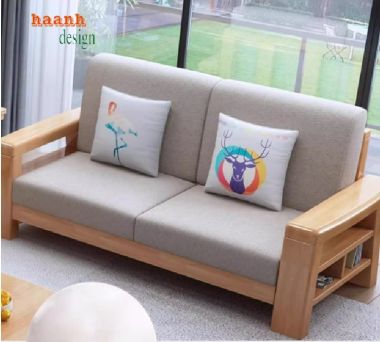 Bàn Ghế Sofa Gỗ Sồi Phòng Khách– Phong Cách Mộc Cho Nhà Việt-SFH 014