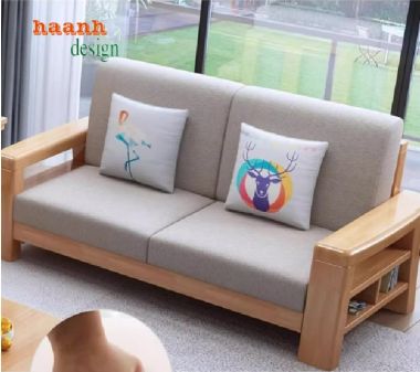 Bàn Ghế Sofa Gỗ Sồi Phòng Khách– Phong Cách Mộc Cho Nhà Việt-SFH 014
