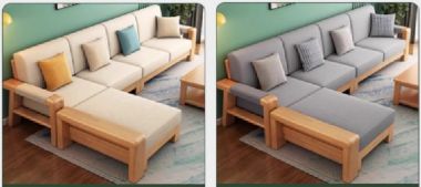 Sofa gỗ sồi Nga chữ L – Lựa chọn cho không gian hiện đại-SFH 016