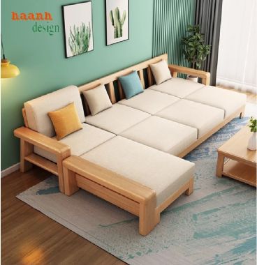 Sofa gỗ sồi Nga chữ L – Lựa chọn cho không gian hiện đại-SFH 016