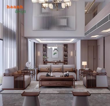 Sofa gỗ phòng khách gia đình: Nâng tầm không gian sống-SFH 013