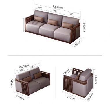 Sofa gỗ phòng khách gia đình: Nâng tầm không gian sống-SFH 013
