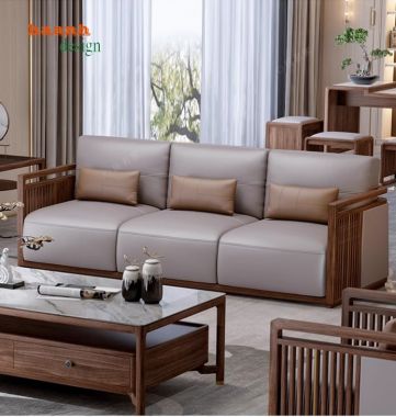 Sofa gỗ phòng khách gia đình: Nâng tầm không gian sống-SFH 013