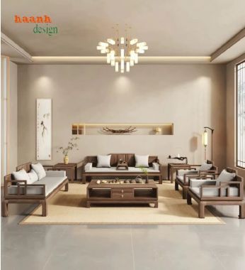 Cảm nhận sự ấm áp từ bàn ghế sofa gỗ hiện đại-SFH 010