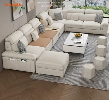 Sofa nỉ hiện đại thiết kế góc linh hoạt - SFN 018
