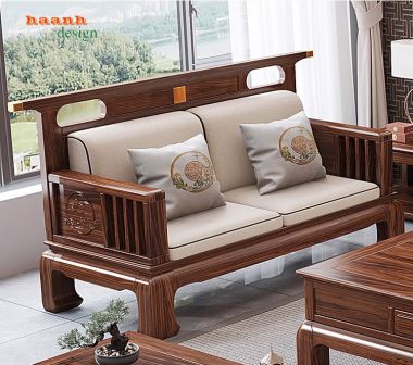 Bàn ghế gỗ tự nhiên giả cổ phong cách Á Đông BGC 004