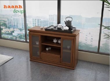 Sofa phòng làm việc gỗ sồi – Đệm êm, vải nỉ Hàn cao cấp-VFVP 015