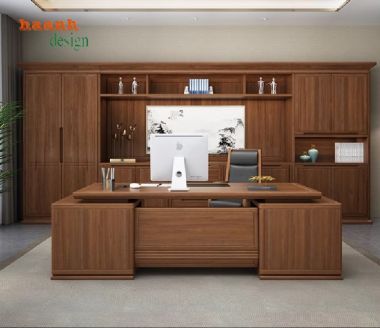 Sofa phòng làm việc gỗ sồi – Đệm êm, vải nỉ Hàn cao cấp-VFVP 015