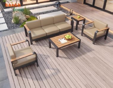 Thư giãn hoàn hảo trên sofa sắt sân vườn-SST 007