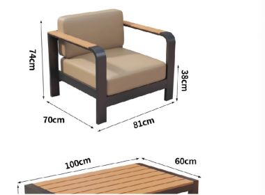 Thư giãn hoàn hảo trên sofa sắt sân vườn-SST 007