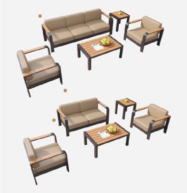Thư giãn hoàn hảo trên sofa sắt sân vườn-SST 007