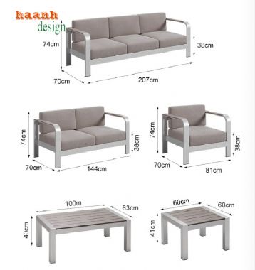 Bàn Ghế Sofa Sắt Ngoài Trời – Sự Lựa Chọn Cho Không Gian-SST 008
