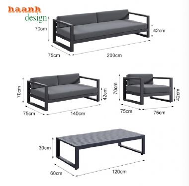 Bàn Ghế Sofa Sắt Ngoài Trời – Sự Lựa Chọn Cho Không Gian-SST 008