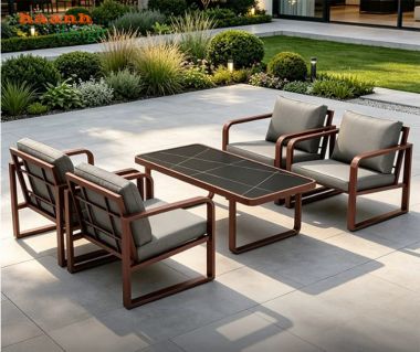 Bộ sofa sắt ngoài trời hiện đại - SST 010
