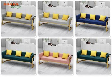 Sofa sắt phòng khách hiện đại dáng bo cong - SFS 013