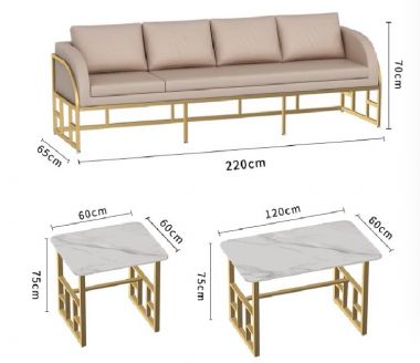 Phát huy phong cách tối giản với bàn ghế sofa sắt-SFS 007