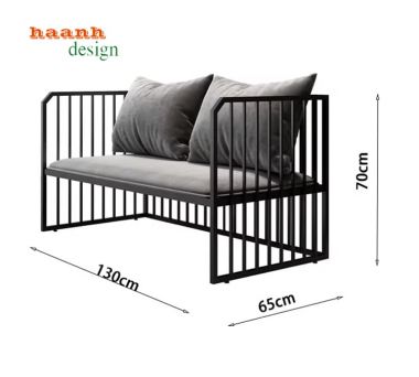 Sofa sắt và đệm phòng khách hiện đại cho gia đình SFS 004
