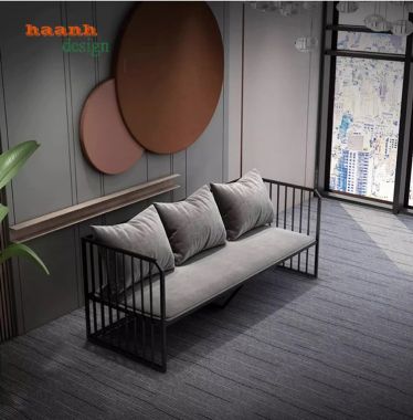 Sofa sắt và đệm phòng khách hiện đại cho gia đình SFS 004