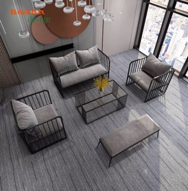 Sofa sắt và đệm phòng khách hiện đại cho gia đình SFS 004