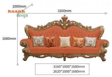 Bàn ghế phòng khách tân cổ điển châu âu cao cấp FSC 003