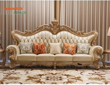 Bàn ghế phòng khách tân cổ điển châu âu cao cấp FSC 003