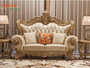 Bàn ghế phòng khách tân cổ điển châu âu cao cấp FSC 003