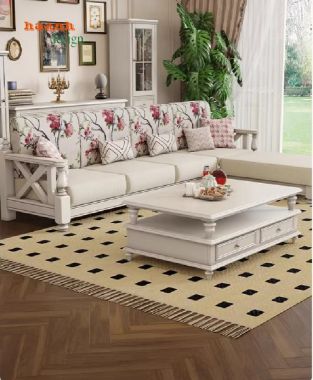 Khám phá vẻ đẹp của sofa gỗ tân cổ điển phòng khách-FSC 008