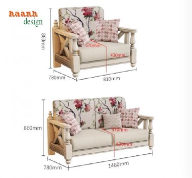 Khám phá vẻ đẹp của sofa gỗ tân cổ điển phòng khách-FSC 008