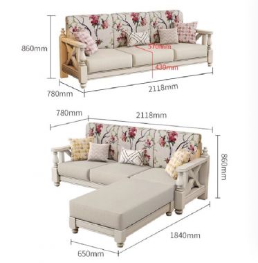 Khám phá vẻ đẹp của sofa gỗ tân cổ điển phòng khách-FSC 008