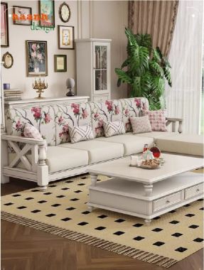 Khám phá vẻ đẹp của sofa gỗ tân cổ điển phòng khách-FSC 008