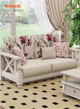 Khám phá vẻ đẹp của sofa gỗ tân cổ điển phòng khách-FSC 008