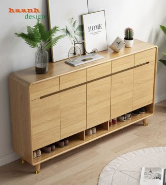 Tủ giầy dép gỗ công nghiệp bo góc hiện đại - TDC 009