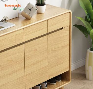 Tủ giầy dép gỗ công nghiệp bo góc hiện đại - TDC 009