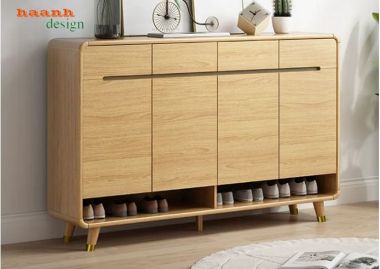 Tủ giầy dép gỗ công nghiệp bo góc hiện đại - TDC 009